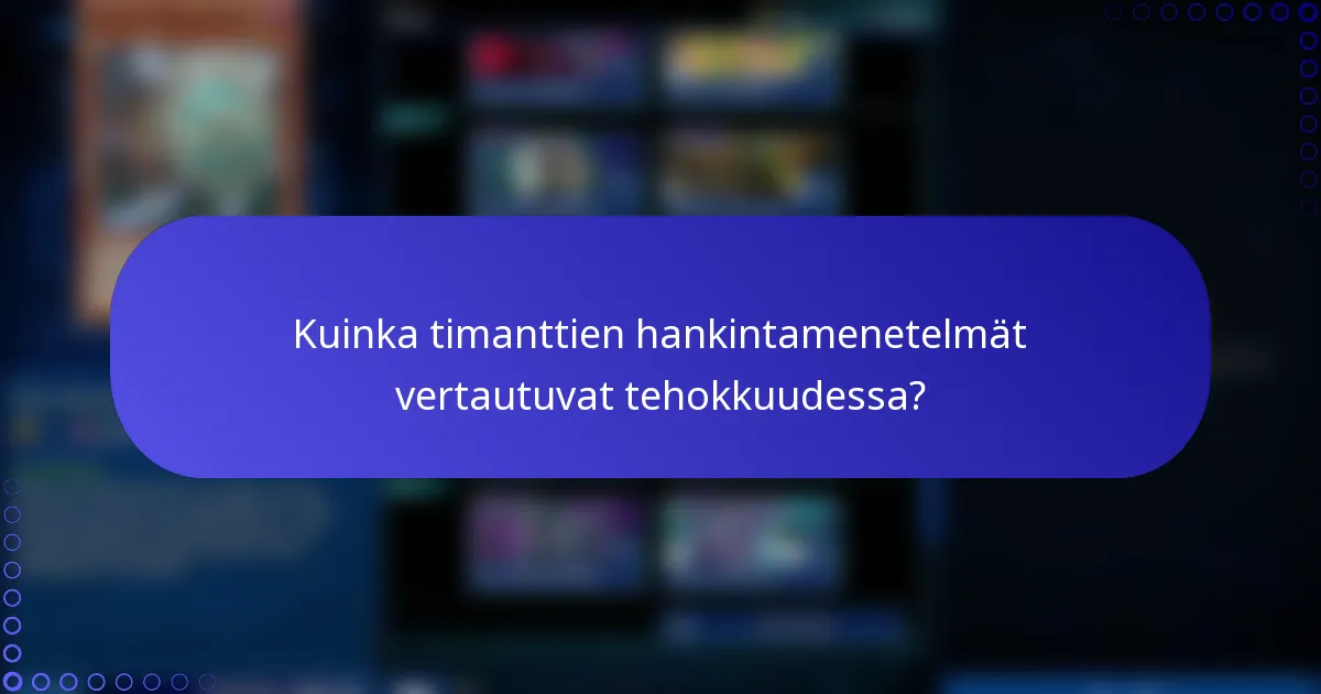 Kuinka timanttien hankintamenetelmät vertautuvat tehokkuudessa?